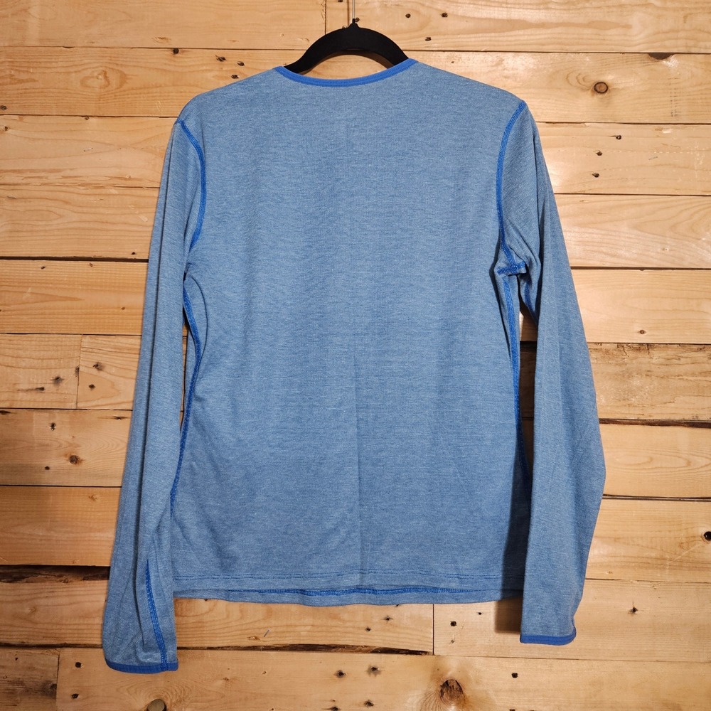 Patagonia Capilene Womens L Blue V-Neck Long Sleeve Base Layer Top